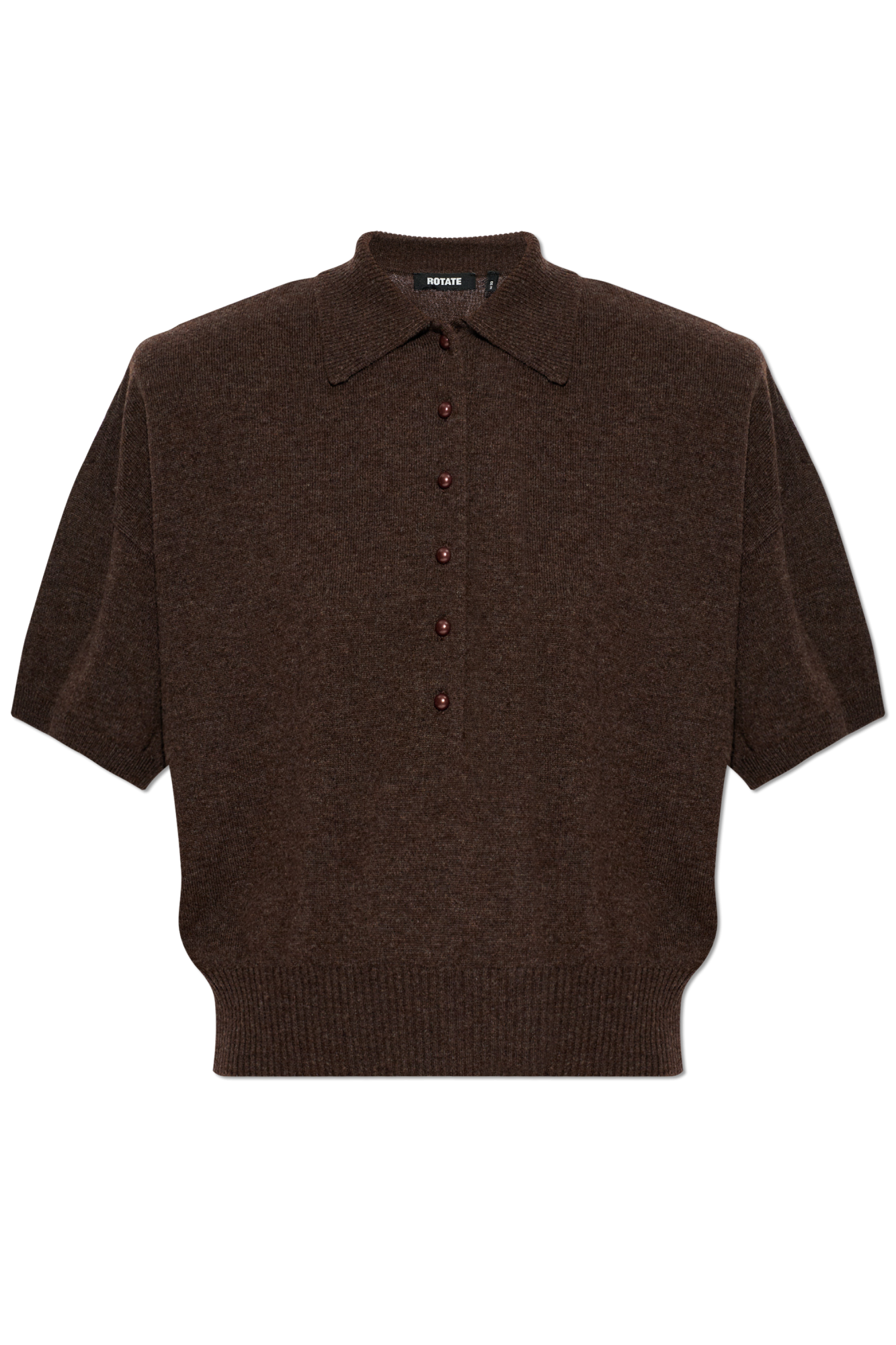 ROTATE Polo shirt with detachable shoulder pads | Women's | Vitkac